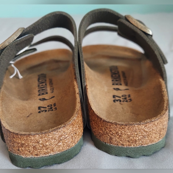 Birkenstock Arizona Green and Sand Camouflage Sandals Women Size 6 Or EU 37 NWT - Picture 5 of 10